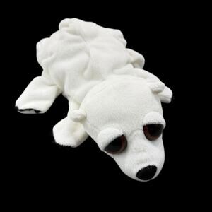 Caltoy Cub Polar Bear Plush Hand Puppet White Pretend Play Classroom Toy 11 Inch